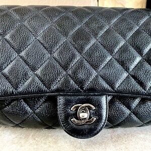 CHANEL JUMBO FLAP CASUAL ROCK BLACK